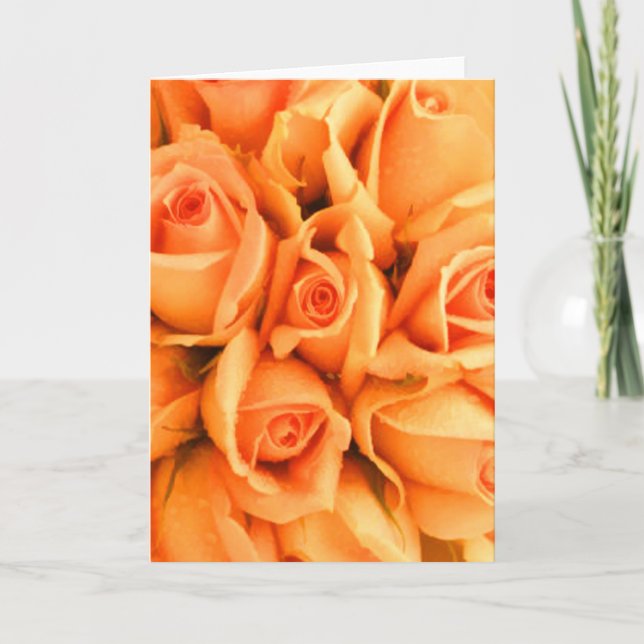 Peach Rose Note Cards (Front)