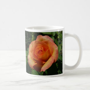 Peach Rose Orange Floral Photography Coffee Mug