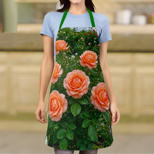 Peach Roses Apron