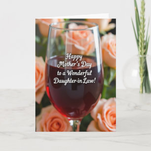 Peach Roses Mothers Love Card