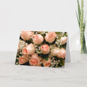 Peach Roses Note Cards