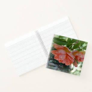 Peach Roses Notebook