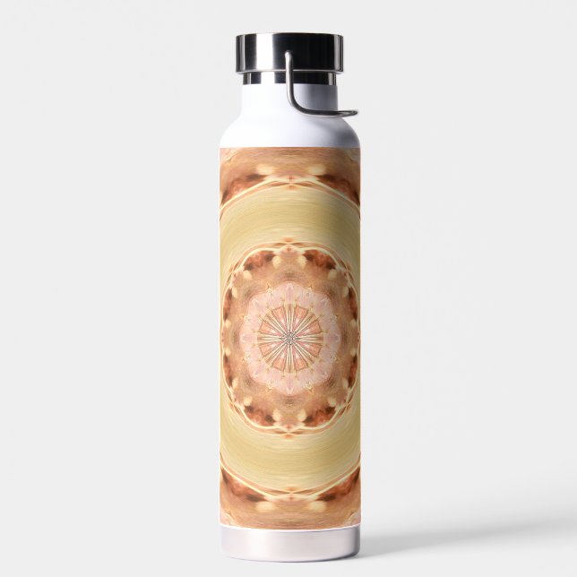 Peach Rosette Water Bottle (Left)