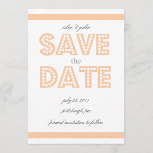 peach save the date