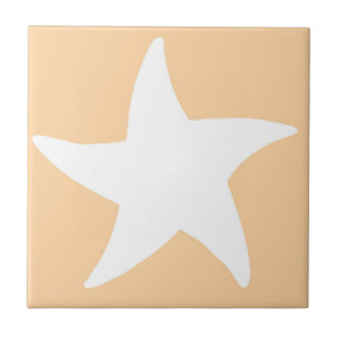 Peach Sea Star Tile