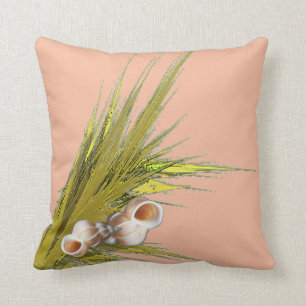 Peach Seashell Cushion