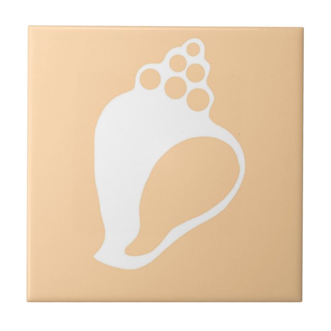 Peach Shell Tile (Front)