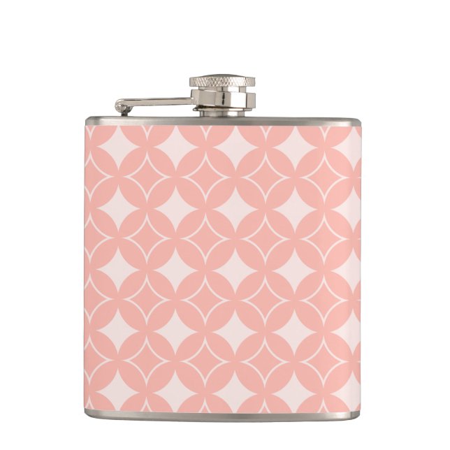 Peach shippo hip flask (Front)