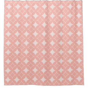 Peach shippo shower curtain