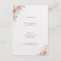 Peach Silk Ribbon Garden Details Enclosure Card