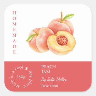 Peach Small Business Label