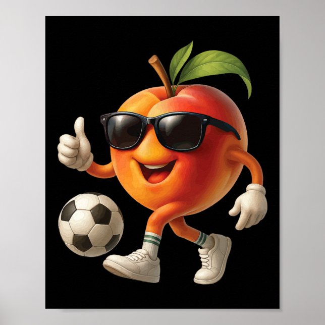 Peach Soccer  Poster (Front)