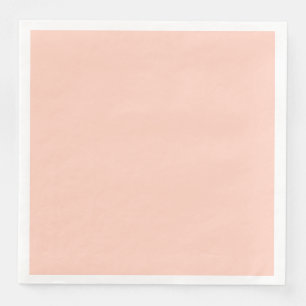 Peach Solid Colour Customise It Napkin