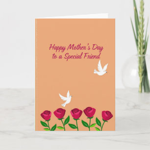 Peach Special Friend Card