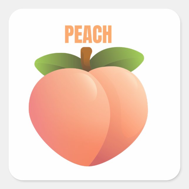 Peach Sticker (Front)