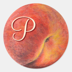 Peach Sticker