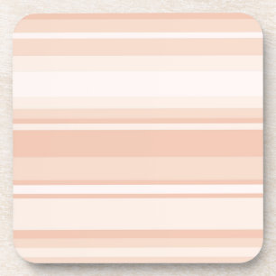 Peach stripes coaster
