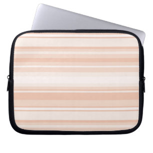 Peach stripes laptop sleeve