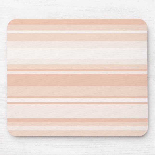 Peach stripes mouse mat (Front)