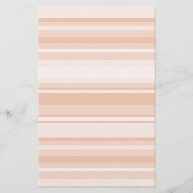 Peach stripes stationery (Front)