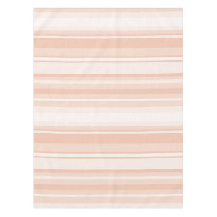 Peach stripes tablecloth
