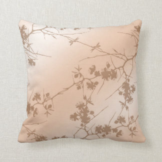 Peach Swirling Vines Pillows