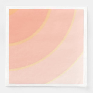 Peach Swirls Paper Napkin