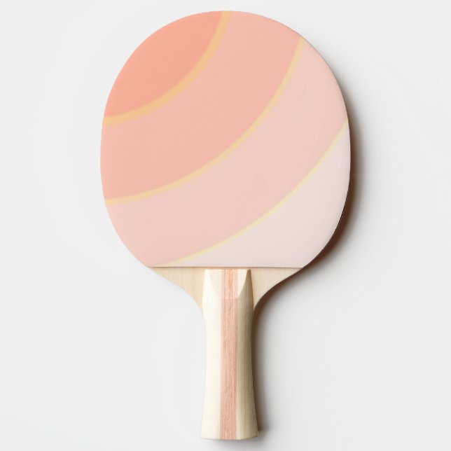 Peach Swirls Ping Pong Paddle (Back)