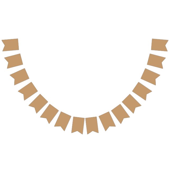 Peach Tan Colour Block | Soft Wedding Design Bunting (All)