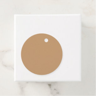 Peach Tan Colour Block   Soft Wedding Design Favour Tags