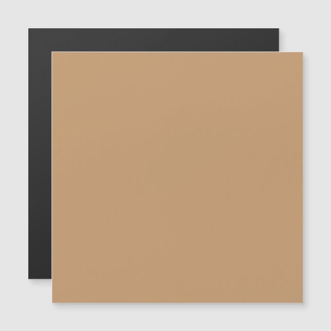 Peach Tan Colour Block | Soft Wedding Design Magnetic Invitation (Front/Back)