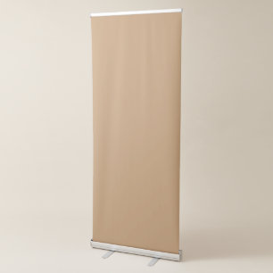 Peach Tan Colour Block   Soft Wedding Design Retractable Banner