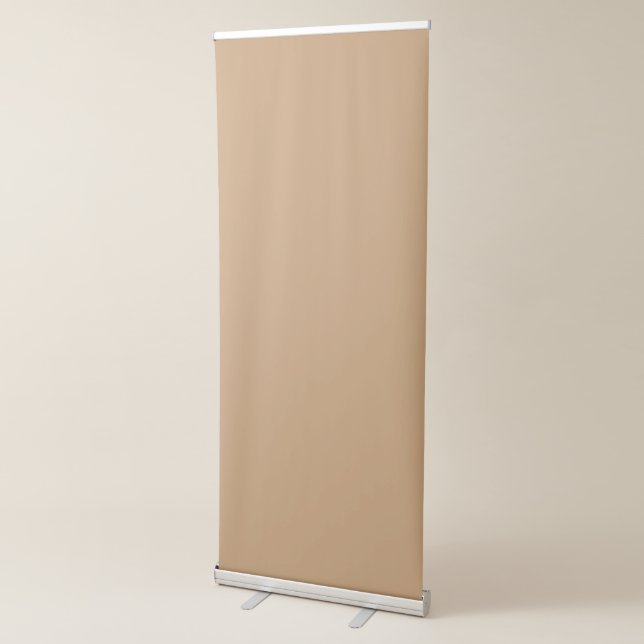 Peach Tan Colour Block | Soft Wedding Design Retractable Banner (3/4)