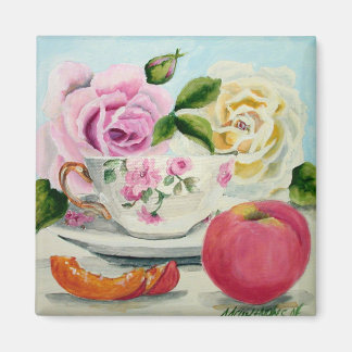 Peach & Tea Magnet