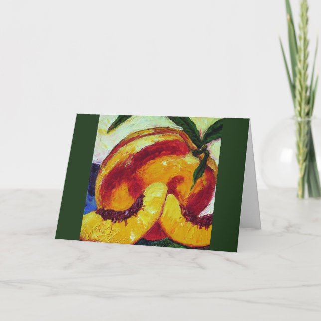 Peach Thank You Card (Front)