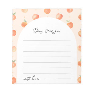 Peach Time Capsule Notepad