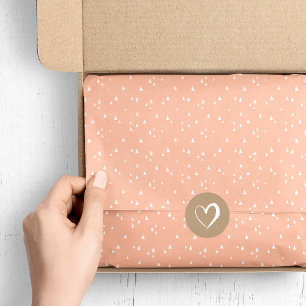 Peach Tiny Triangles Tissue Paper