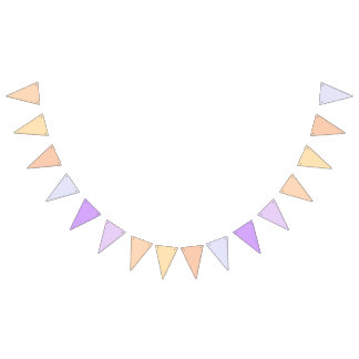 Peach to Lavender Purple Gradient  Bunting