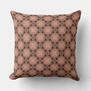 Peach Top Umbrella Pattern Design Throw Pillow