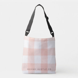 Peach Tote Bag - Over the Shoulder Mummy Hustle Co