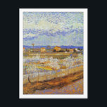 Peach Trees in Blossom by Van Gogh Postcard<br><div class="desc">This painting is "La Plaine de la Crau avec Pechers en Fleurs (La Crau with Peach Trees in Blossom)" and it was completed in 1889 by Dutch post-impresist artist Vincent Willem van Gogh (1853-1890). It is our Fine Art Series no. 191.</div>