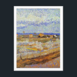 Peach Trees in Blossom by Van Gogh Postcard<br><div class="desc">This painting is "La Plaine de la Crau avec Pechers en Fleurs (La Crau with Peach Trees in Blossom)" and it was completed in 1889 by Dutch post-impresist artist Vincent Willem van Gogh (1853-1890). It is our Fine Art Series no. 191.</div>