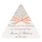 Peach Vintage Lace Wedding Favour Labels Stickers