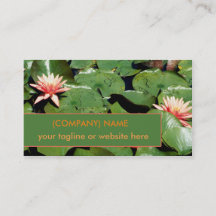 Peach Water Lilies, Lotus Flowers, Green Lily Pads