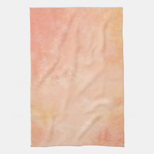 Peach Watercolor design Kitchen Towel