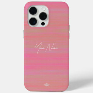 Peach Watercolor Look Cell Phone Case