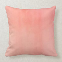 Peach Watercolor throw pillow