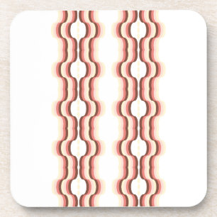 Peach Wave Symmetry Coaster