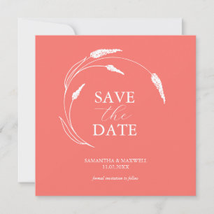 Peach Wedding Save The Date Templates