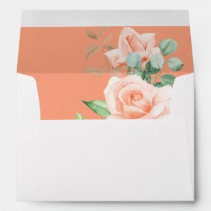 Peach & White Floral V3 2- Pink Envelope